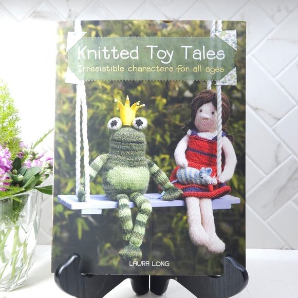 Laura Long Doll & Animal Toys Knitting Pattern Book Instructional - Picture 1 of 8